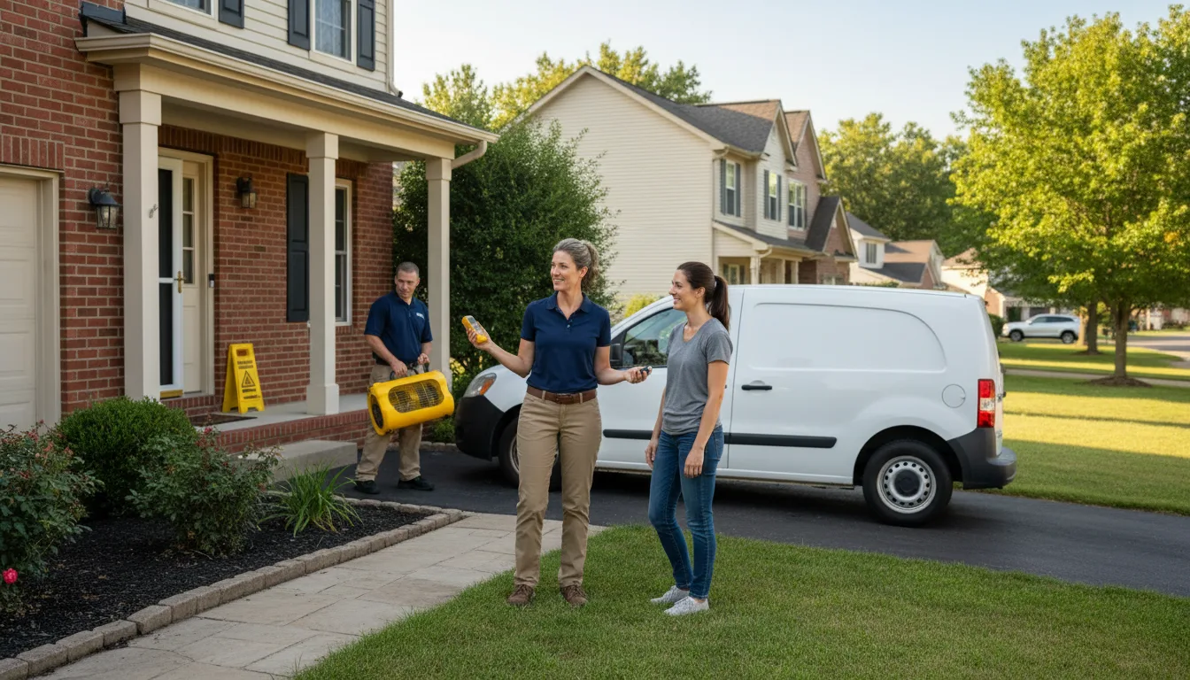 Residential water damage restoration in Starkville, MS